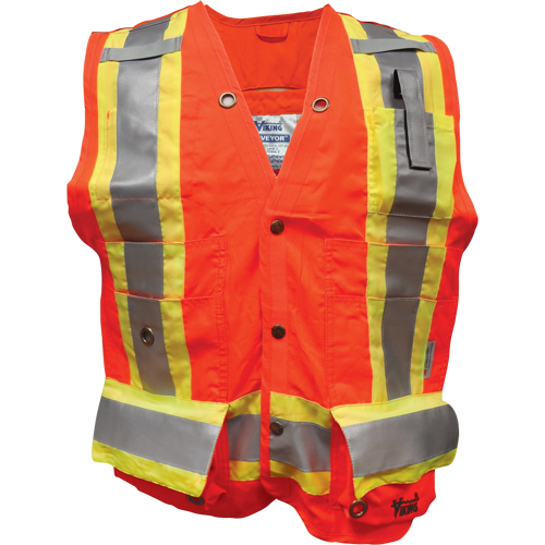 Veste de s&eacute;curit&eacute; ignifug&eacute; pour arpenteur, Orange haute visibilit&eacute;, Petit, Polyester Rock Safety Industrial Ltd