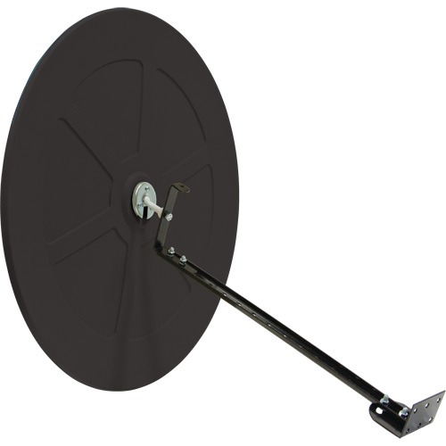 Miroir convexe avec support, Int&eacute;rieur/Ext&eacute;rieur, Diam&egrave;tre 26" Rock Safety Industrial Ltd