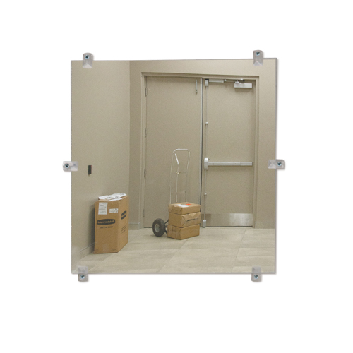 Miroir plat, 12" ha x 12" la, Non encadr&eacute; Rock Safety Industrial Ltd