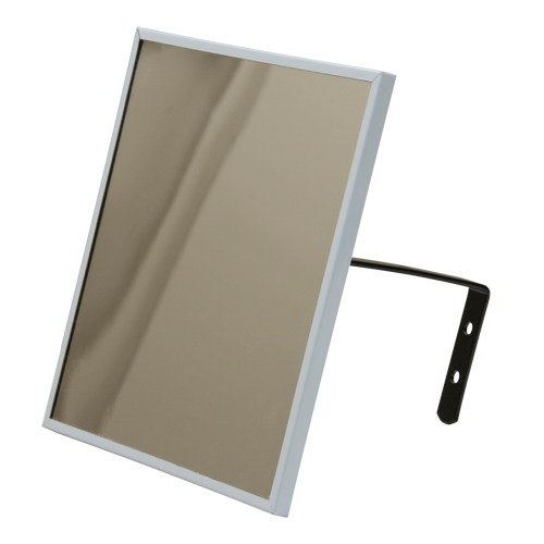 Miroir plat, 12" ha x 12" la, Encadr&eacute; Rock Safety Industrial Ltd