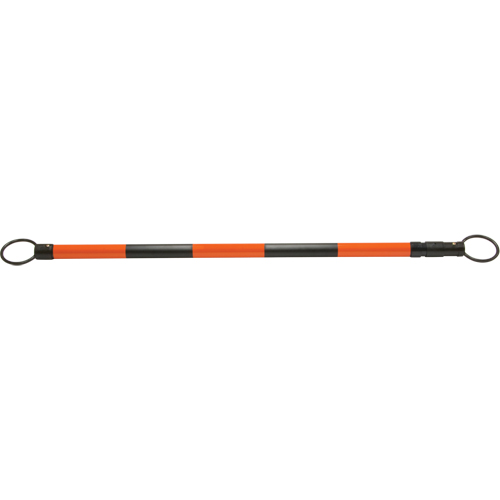 Barre pour c&ocirc;ne de circulation r&eacute;tractable, Longueur d&eacute;ploy&eacute;e de 7' 5'', Noir/Orange Rock Safety Industrial Ltd