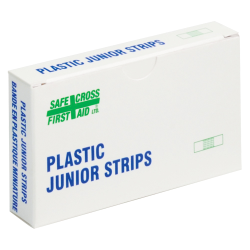 Bandages en bandes Juniors, Rectangulaire/carr&eacute;e, 1-1/2", Plastique, Non st&eacute;rile Rock Safety Industrial Ltd