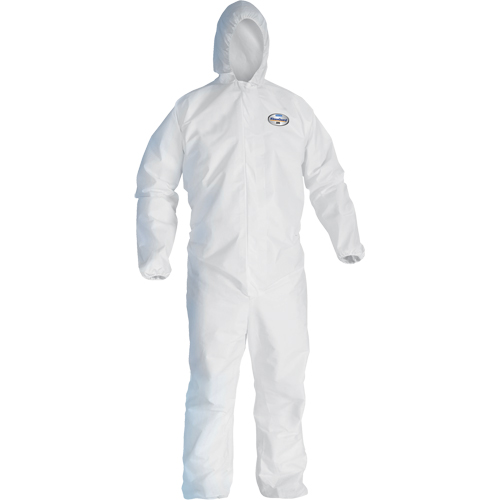 Combinaison Kleenguard A45 contre les liquides, les particules de pr&eacute;paration des surfaces et la peinture, Petit, Blanc, Micropore Rock Safety Industrial Ltd