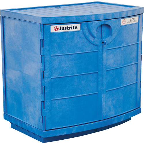Polyethylene Corrosive/Acid Cabinet, 24 gal., 36" x 35" x 25" Rock Safety Industrial Ltd