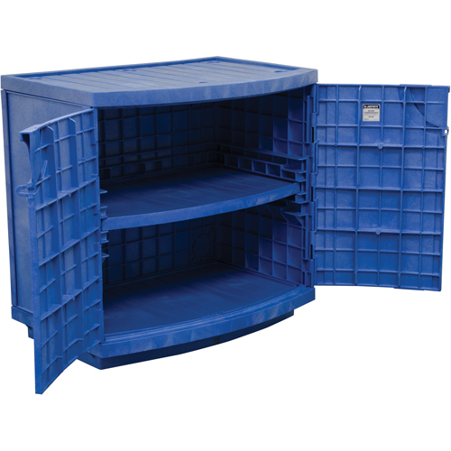 Polyethylene Corrosive/Acid Cabinet, 24 gal., 36" x 35" x 25" Rock Safety Industrial Ltd