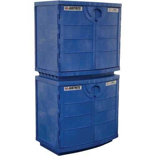 Polyethylene Corrosive/Acid Cabinet, 24 gal., 36" x 35" x 25" Rock Safety Industrial Ltd