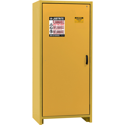 Armoire d'entreposage 30 minutes s&eacute;curitaire et conforme &agrave; la norme EN, 30 gal., 1 Porte(s), 34,02" La x 76,65" h x 24,21" p Rock Safety Industrial Ltd