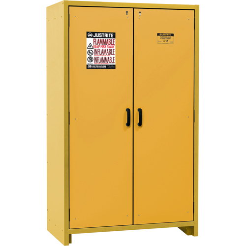 Armoire d'entreposage 30 minutes s&eacute;curitaire et conforme &agrave; la norme EN, 45 gal., 2 Porte(s), 45,83" La x 76,65" h x 24,21" p Rock Safety Industrial Ltd