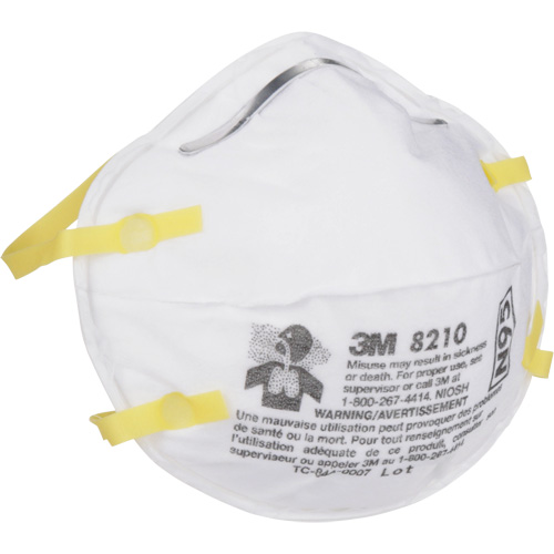 Respirateurs contre les particules 8210, N95, Certifi&eacute; NIOSH Rock Safety Industrial Ltd