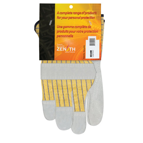 Superior Double-Palm Fitters Gloves, Large, Split Cowhide Palm, Cotton Inner Lining Rock Safety Industrial Ltd
