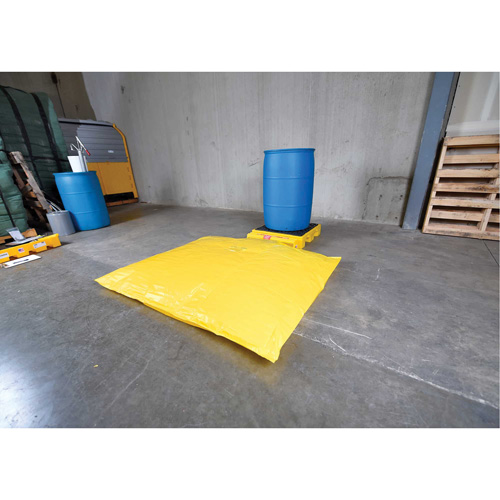 Syst&egrave;mes de r&eacute;servoir souple pour plateforme de d&eacute;versements, Capacit&eacute; de d&eacute;versement 77 gal. US, 25,8" x 30,5" x 5,8" Rock Safety Industrial Ltd