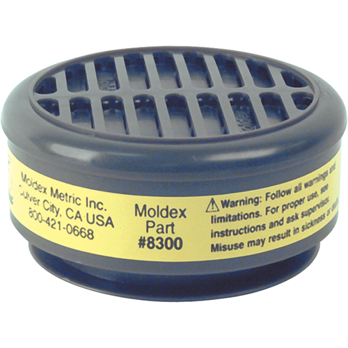 8000 Series Replacement Cartridges, Gas/Vapour Cartridge, Organic Vapour/Acid Gas Rock Safety Industrial Ltd