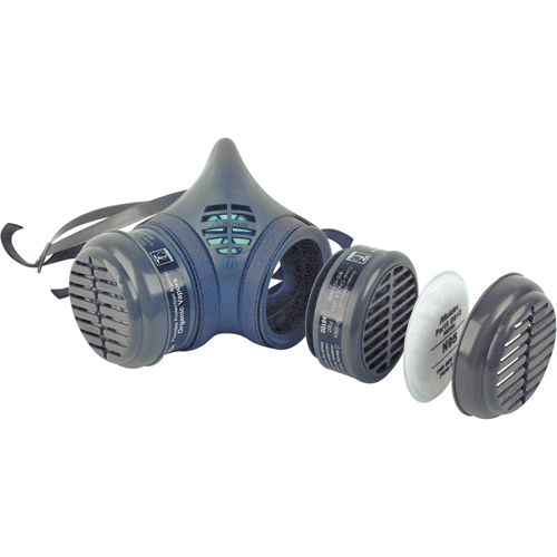 Respirateur &agrave; demi-masque assembl&eacute; de la s&eacute;rie 8000, &eacute;lastom&egrave;re/Thermoplastique, Moyen Rock Safety Industrial Ltd