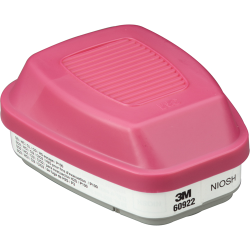 6000 Series Respirator Cartridges, Gas/Vapour Cartridge, Acid Gas/P100 Rock Safety Industrial Ltd