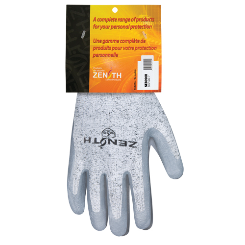 Gants &eacute;lastiques sans coutures r&eacute;sistants &agrave; la coupe, Taille 7, Calibre 13, Rev&ecirc;tement Nitrile, Enveloppe en PEHP, EN 388 niveau 3 Rock Safety Industrial Ltd