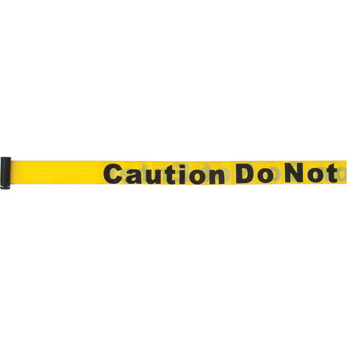 Tape Cassettes for Build-Your-Own Crowd Control Barriers, Caution Do Not Enter, 7', Yellow Tape Rock Safety Industrial Ltd