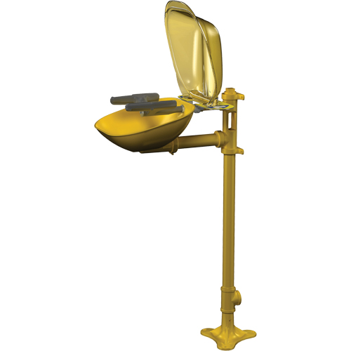 Postes de douche oculaire/faciale Halo, Installation Socle, Bol Plastique Rock Safety Industrial Ltd