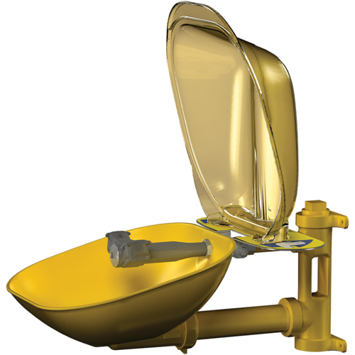 Poste de douche oculaire Halo, Installation Montage mural, Bol Plastique Rock Safety Industrial Ltd