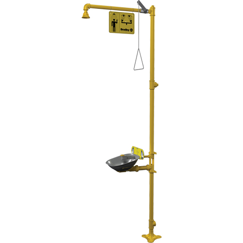 Combinaison de douche d'urgence & douche oculaire Halo Rock Safety Industrial Ltd