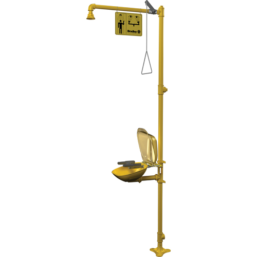 Combinaison de douche d'urgence & douche oculaire Halo Rock Safety Industrial Ltd