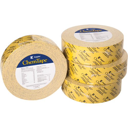 Ruban r&eacute;sistant aux produits chimiques ChemTape, 50,8 mm (2") x 50 m (164'), Jaune Rock Safety Industrial Ltd