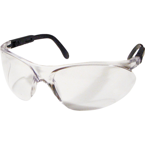 Lunettes de s&eacute;curit&eacute; CNC avec branches ajustables, Lentille Transparent, Anti-&eacute;gratignures, ANSI Z87+/R&eacute;pond ou surpasse la norme CSA Z94.3 Rock Safety Industrial Ltd