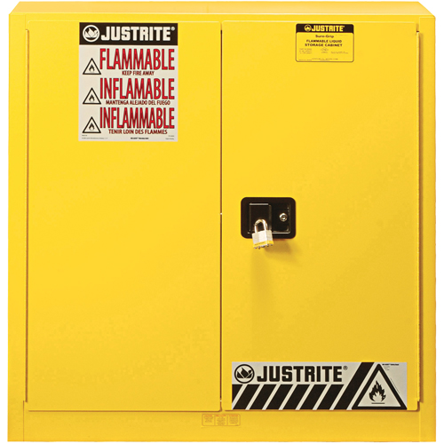 Armoire de s&eacute;curit&eacute; pour produits inflammables Ex Sure-Grip, 30 gal., 2 Porte(s), 36" La x 35" h x 24" p Rock Safety Industrial Ltd