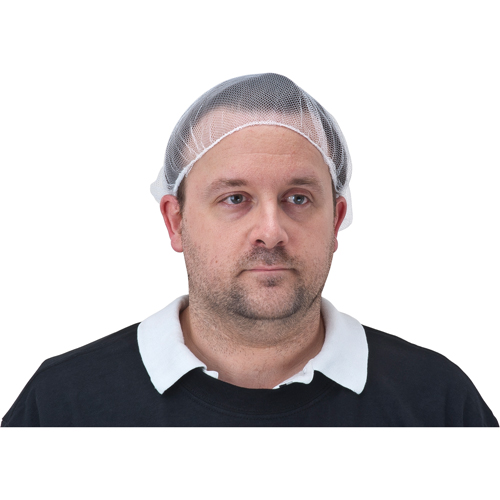 Filets pour cheveux, Nylon, 24", Blanc Rock Safety Industrial Ltd
