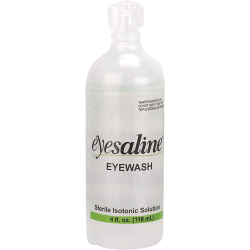 Saline Eyewash Bottles, Full Bottle, 4 oz. Rock Safety Industrial Ltd