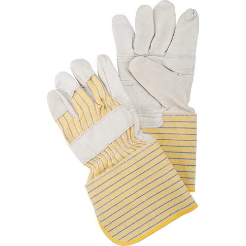 Patch Palm Fitters Gloves, Large, Grain Cowhide Palm, Cotton Inner Lining Rock Safety Industrial Ltd