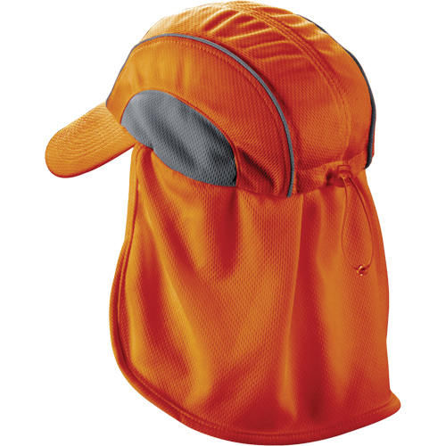 Chill-Its&reg; 6650 Cooling Hats with Neck Shades, Hi-Vis Orange Rock Safety Industrial Ltd