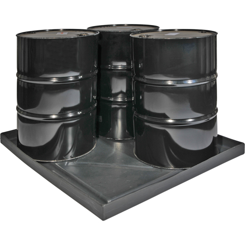 Econo Spill Shells, 51" L x 47" W x 5" H, 36 US gal. Spill Capacity Rock Safety Industrial Ltd