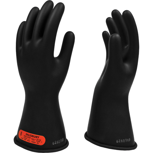 Salisbury  Rubber Insulating Gloves, ASTM Class 0, Size 10, 11" L Rock Safety Industrial Ltd