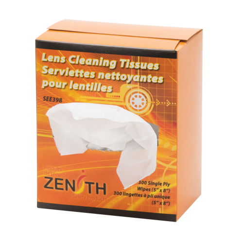 Lens Cleaning Tissues, 5" x 8", 300 /Pkg. Rock Safety Industrial Ltd