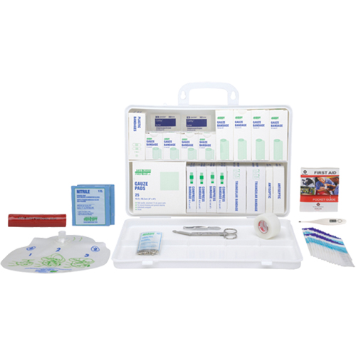 Trousse pour garderie - Trousses sp&eacute;cialis&eacute;es - Qu&eacute;bec, Dispositif m&eacute;dical Classe 1, Boîte en plastique Rock Safety Industrial Ltd