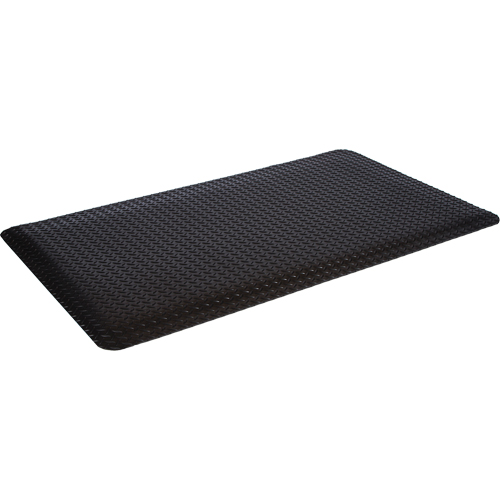 WD Deck Plate Mats, Diamond, 3' x 12' x 5/8", Black, Sponge Rock Safety Industrial Ltd