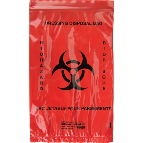 Hazardous Waste Bags, Infectious Waste, 9" L x 6" W Rock Safety Industrial Ltd
