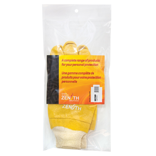 Gants &agrave; fini rugueux et r&eacute;sistants aux produits chimiques, Taille 9, 10" lo, PVC, Doublure en Interlock, Poids lourd Rock Safety Industrial Ltd
