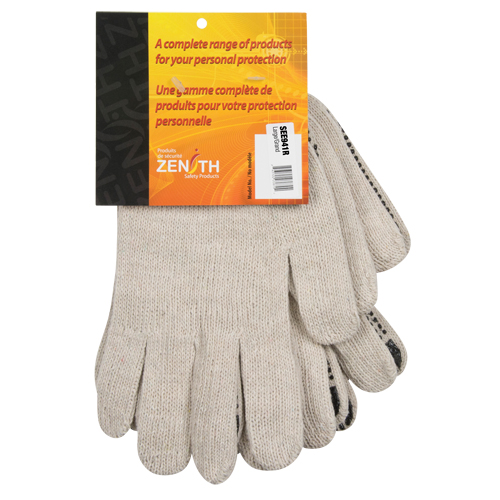 Gants tricot&eacute;s de poids lourd, Poly/coton, Un c&ocirc;t&eacute;, Calibre 7, Grand Rock Safety Industrial Ltd
