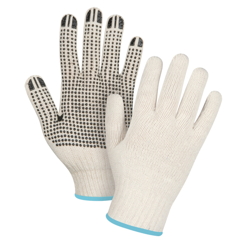 Gants l&eacute;gers tricot&eacute;s &agrave; pois, Poly/coton, Un c&ocirc;t&eacute;, Calibre 7, T-Grand Rock Safety Industrial Ltd