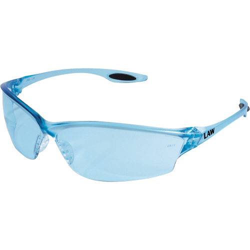 Lunettes de s&eacute;curit&eacute; Law 2, Lentille Bleu, Anti-&eacute;gratignures, ANSI Z87+ Rock Safety Industrial Ltd
