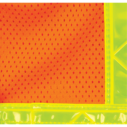 Standard-Duty Safety Vest, High Visibility Orange, Large, Polyester Rock Safety Industrial Ltd