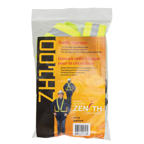 Harnais de s&eacute;curit&eacute; d'usage standard, Jaune lime haute visibilit&eacute;, Couleur r&eacute;fl&eacute;chissante Argent, Grand Rock Safety Industrial Ltd