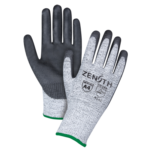 Gants &eacute;lastiques sans coutures r&eacute;sistants &agrave; la coupe, Taille Moyen/8, Calibre 13, Rev&ecirc;tement Polyur&eacute;thane, Enveloppe en PEHP, ANSI/ISEA 105 niveau 4/EN 388 niveau 5 Rock Safety Industrial Ltd