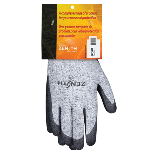 Gants &eacute;lastiques sans coutures r&eacute;sistants &agrave; la coupe, Taille 9, Calibre 13, Rev&ecirc;tement Polyur&eacute;thane, Enveloppe en PEHP, ANSI/ISEA 105 niveau 4/EN 388 niveau 5 Rock Safety Industrial Ltd