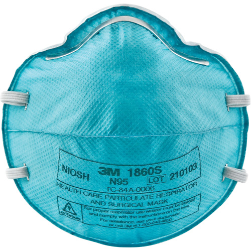 Respirateur 1860S contre les particules pour les soins de la sant&eacute;, N95, Certifi&eacute; NIOSH, Petit Rock Safety Industrial Ltd