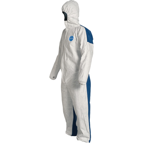 Hooded Coveralls, 4X-Large, Blue/White, Tyvek&reg; 400 D Rock Safety Industrial Ltd
