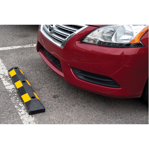 Butoir pour espace de stationnement, Caoutchouc, 3' l, Noir/Jaune Rock Safety Industrial Ltd