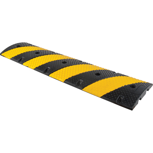 Speed Bump, Rubber, 4' L x 11-3/4" W x 2" H Rock Safety Industrial Ltd