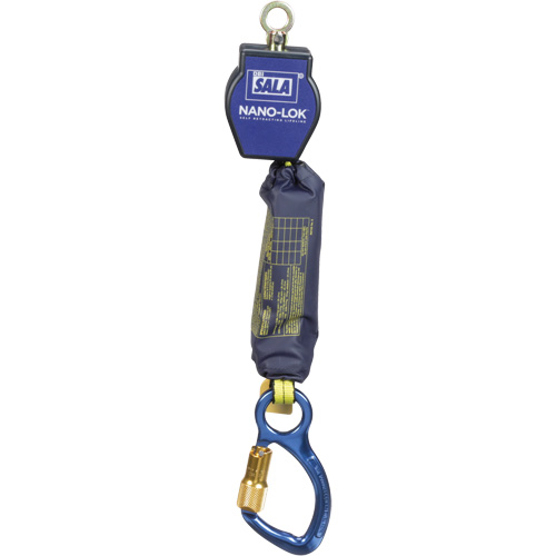 C&acirc;ble de s&eacute;curit&eacute; autor&eacute;tractable &agrave; fixation rapide Nano-Lok, 6', Acier inoxydable, Pivotant Rock Safety Industrial Ltd